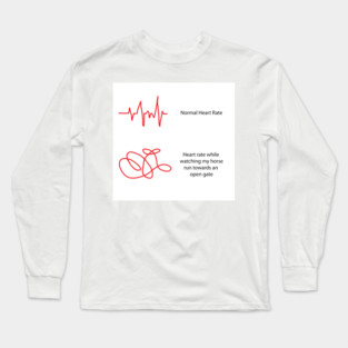 Heartbeat with Horses Long Sleeve T-Shirt