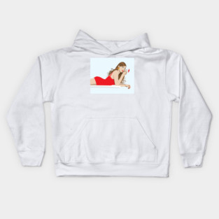 Women on a Diving Board Kids Hoodie
