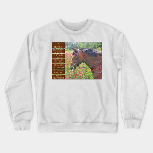 What is a Horse Crewneck Sweatshirt by DickinsonDesign
