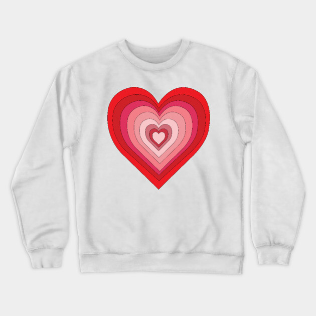 Heart Crewneck Sweatshirt by DickinsonDesign