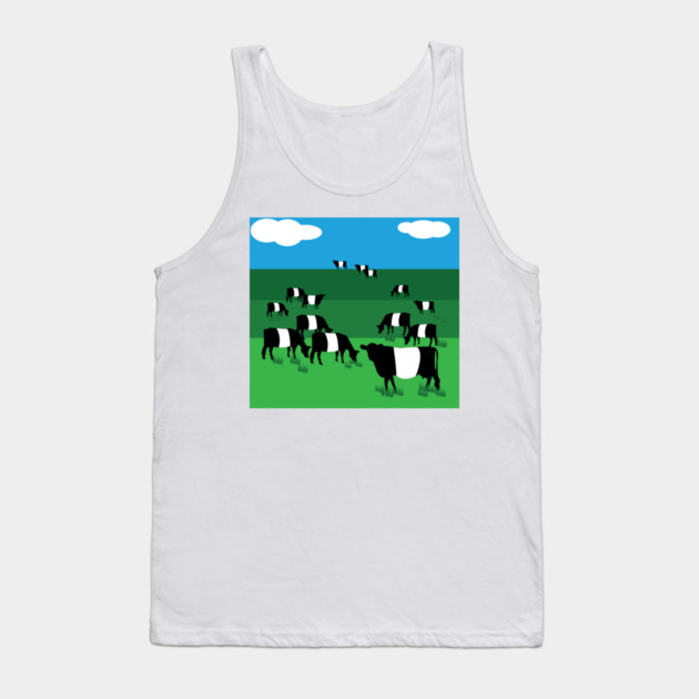 Belted Galloway Cattle Tank Top by DickinsonDesign