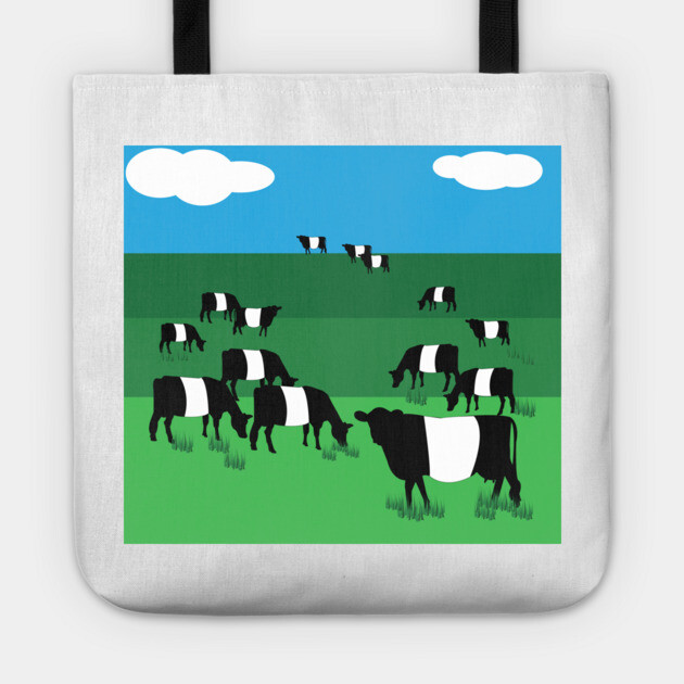 Belted Galloway Cattle Tote by DickinsonDesign