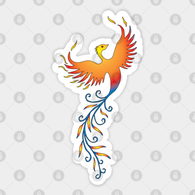 Phoenix Sticker by DickinsonDesign