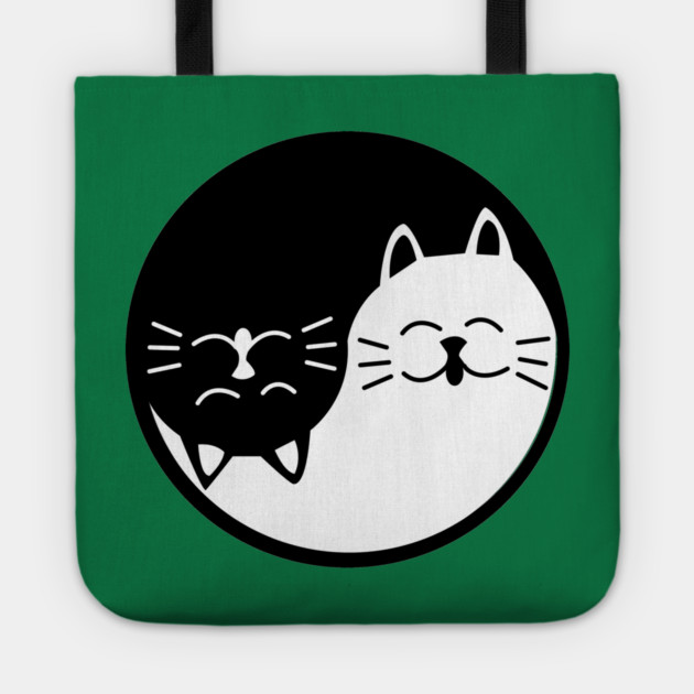 Cat Yin Yang Tote by DickinsonDesign