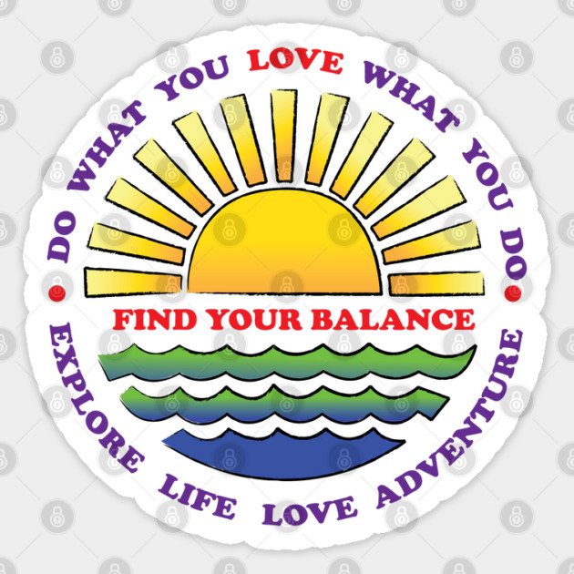 Find Your Balance Sticker by DickinsonDesign