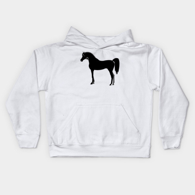 Black Arabian Kids Hoodie by DickinsonDesign
