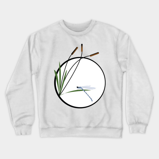 Dragonfly Crewneck Sweatshirt by DickinsonDesign