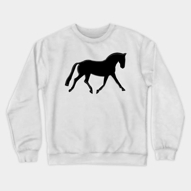 Dressage Horse Crewneck Sweatshirt by DickinsonDesign