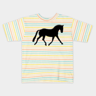 Dressage Horse Kids T-Shirt