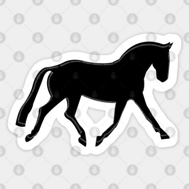 Dressage Horse Sticker by DickinsonDesign
