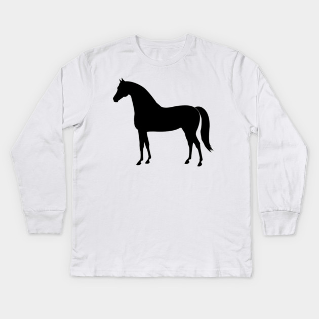 Morgan Horse-Mare Kids Long Sleeve T-Shirt by DickinsonDesign