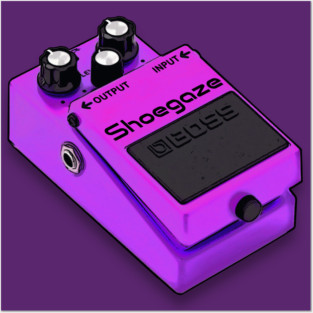 Shoegaze Guitar Effects Pedal /// Guitarist Design Posters and Art