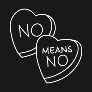 No means no lineart T-Shirt