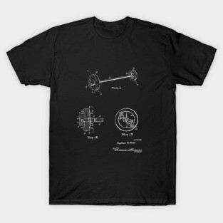 weight lifting construction Vintage Patent Hand Drawing T-Shirt
