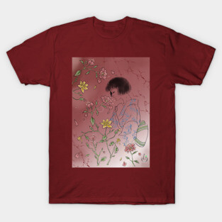 Kimono & Flowers T-Shirt