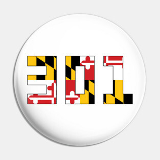 301 Maryland Flag Pin