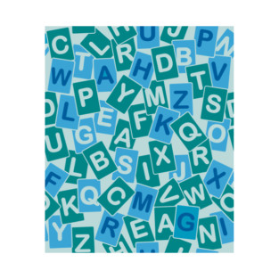 Alphabet Cards Pattern T-Shirt