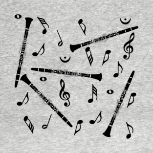 Clarinet Music Notes T-Shirt