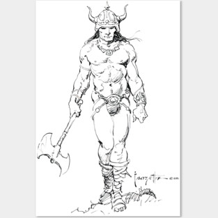 Frazetta Barbarian Posters and Art