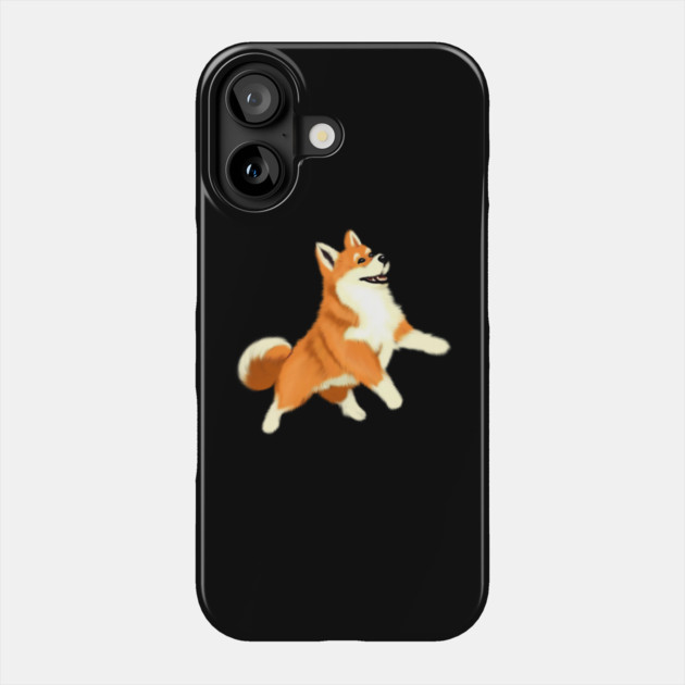 Happy Shiba Inu Dog Phone Case by logiamerch