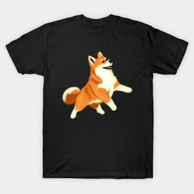 Happy Shiba Inu Dog T-Shirt by logiamerch