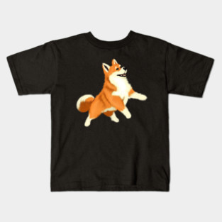 Happy Shiba Inu Dog Kids T-Shirt
