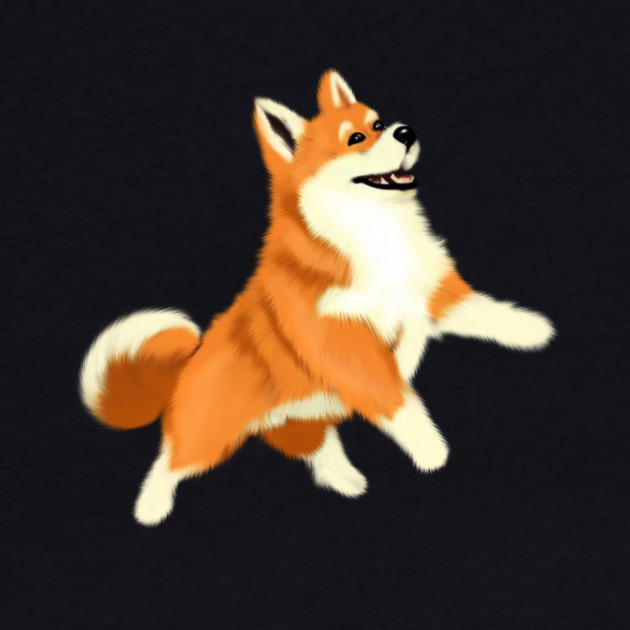 Happy Shiba Inu Dog by logiamerch