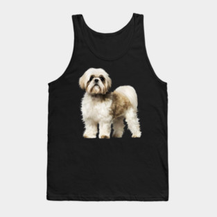 Cute Shih Tzu, Dog Lover Tank Top