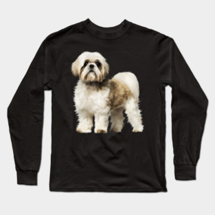 Cute Shih Tzu, Dog Lover Long Sleeve T-Shirt