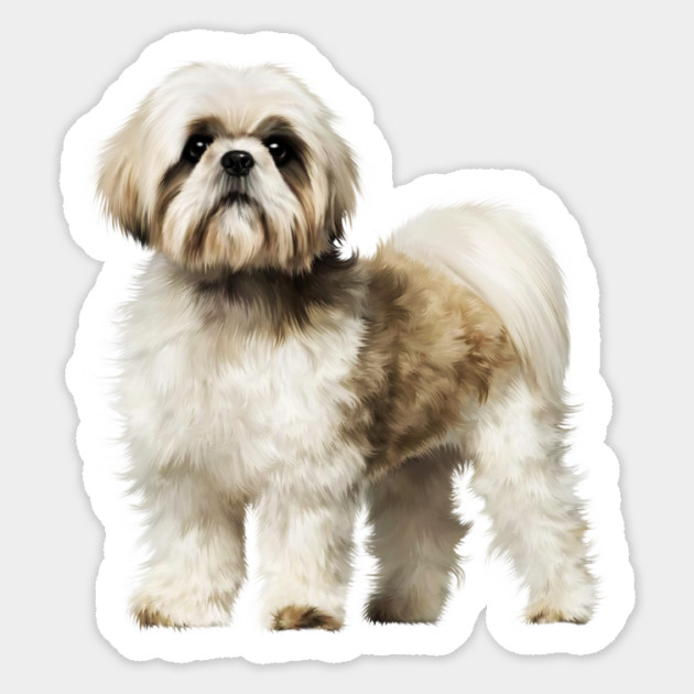 Cute Shih Tzu, Dog Lover Sticker by logiamerch