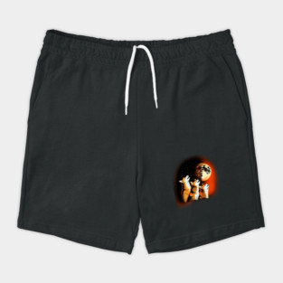 Shiba Dogs Howling at Moon, Shiba Dog Lover Shorts