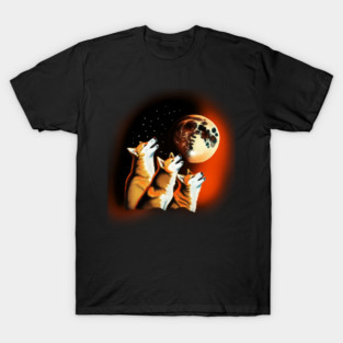 Shiba Dogs Howling at Moon, Shiba Dog Lover T-Shirt