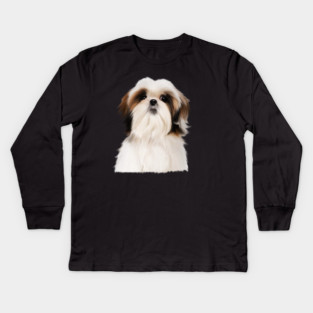 Shih tzu Dog Kids Long Sleeve T-Shirt