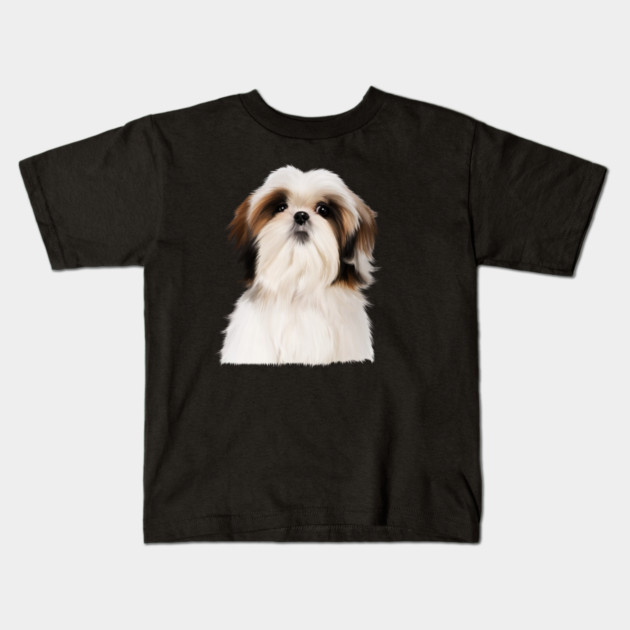 Shih tzu Dog Kids T-Shirt by logiamerch
