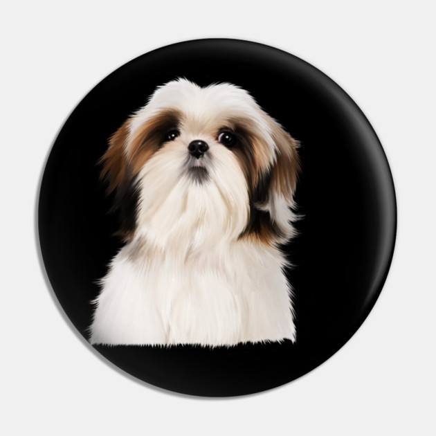 Shih tzu Dog Pin by logiamerch