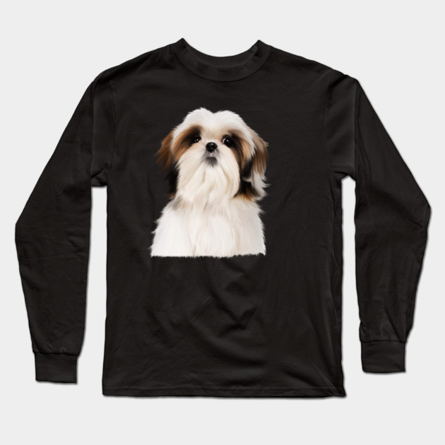 Shih tzu Dog Long Sleeve T-Shirt by logiamerch