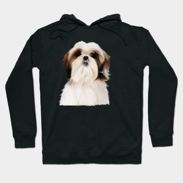 Shih tzu Dog Hoodie by logiamerch
