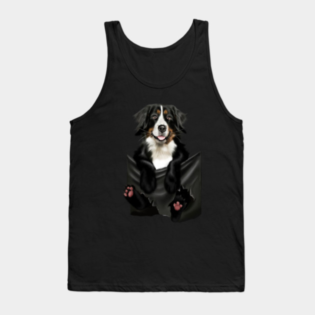 Shepherd dog inside Pocket Tank Top by logiamerch