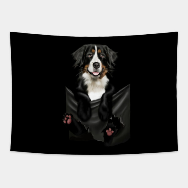 Shepherd dog inside Pocket Tapestry by logiamerch
