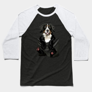 Shepherd dog inside Pocket Baseball T-Shirt