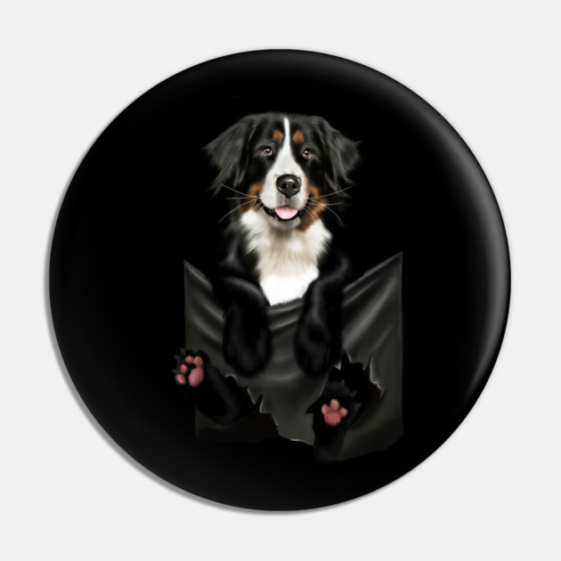 Shepherd dog inside Pocket Pin by logiamerch