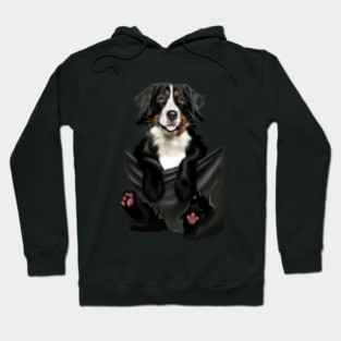 Shepherd dog inside Pocket Hoodie