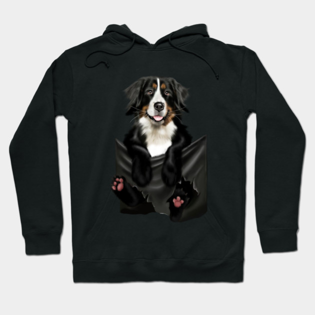 Shepherd dog inside Pocket Hoodie by logiamerch