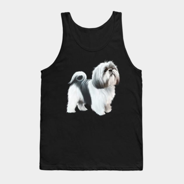 Shih tzu Dog Tank Top by logiamerch