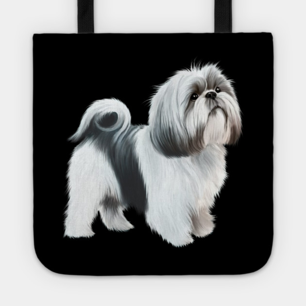 Shih tzu Dog Tote by logiamerch
