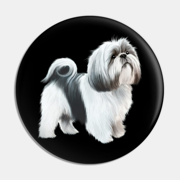 Shih tzu Dog Pin by logiamerch