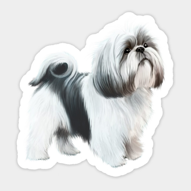 Shih tzu Dog Sticker by logiamerch