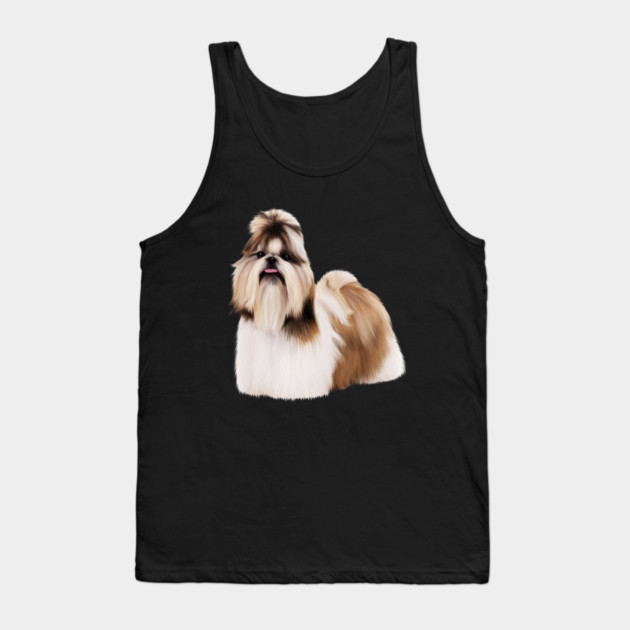 Cute Shih Tzu, Dog Lover Tank Top by logiamerch