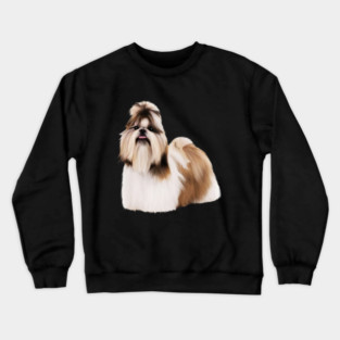Cute Shih Tzu, Dog Lover Crewneck Sweatshirt
