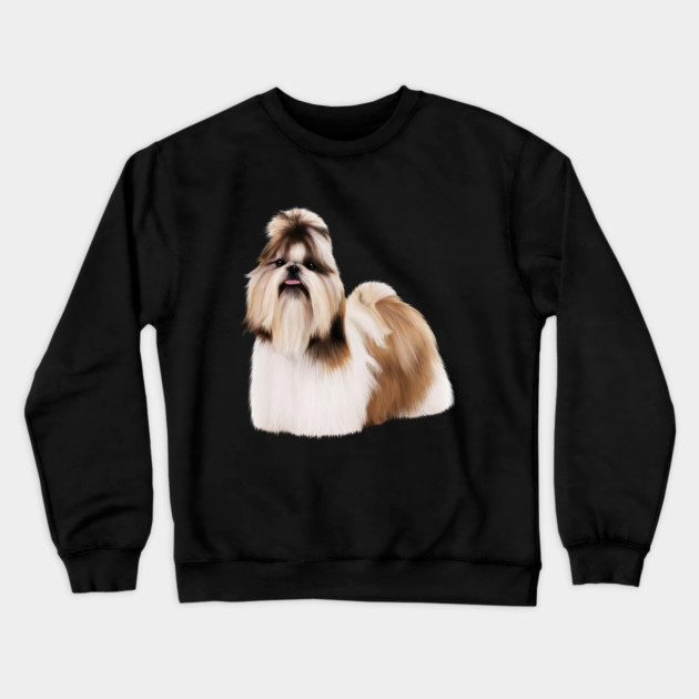 Cute Shih Tzu, Dog Lover Crewneck Sweatshirt by logiamerch